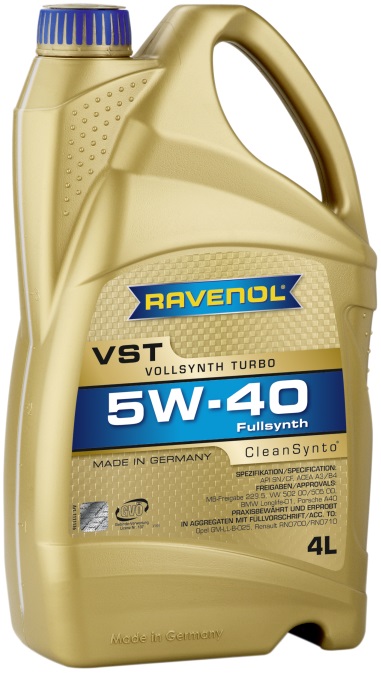 фото Моторное масло RAVENOL VST SAE 5W-40 5л 