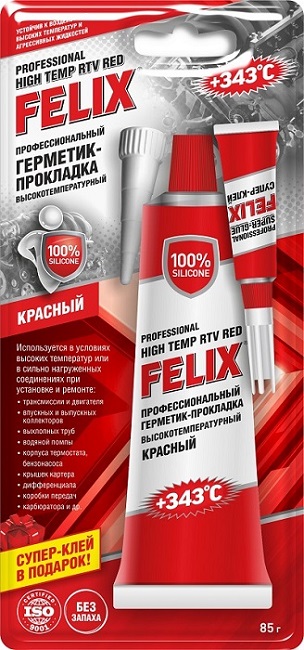 фото Felix Герметик силиконовый красный 85 г 