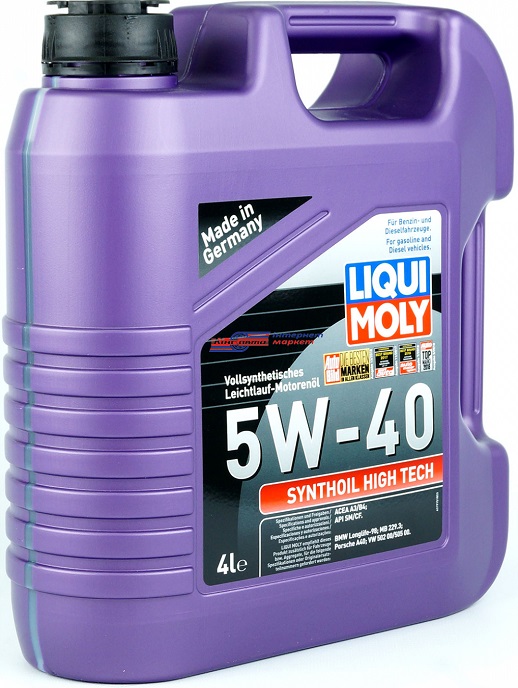 фото Моторное масло Liqui Moly Synthoil High Tech 5W-40 SM/CF 4л 