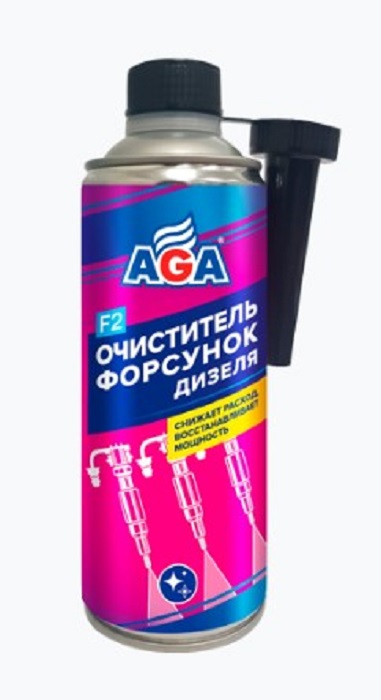 фото Очиститель форсунок дизельных ДВС  AGA F2 335мл. AGA802F 