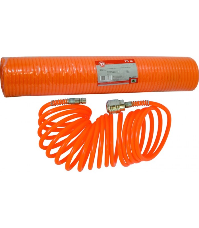 фото Шланг спиральный для покраски Matrix L=15м d= 6мм c быстросъемами 57006 