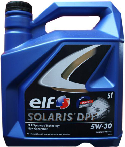 фото Моторное масло Elf SOLARIS DPF 5W-30 5л 
