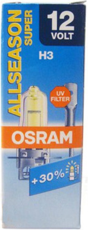 фото Автолампа OSRAM H3 12V 55W Allseason Super 