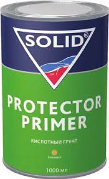 фото Грунт кислотный Solid Professional Line Protector Primer 1+1 1000 мл бежевый 