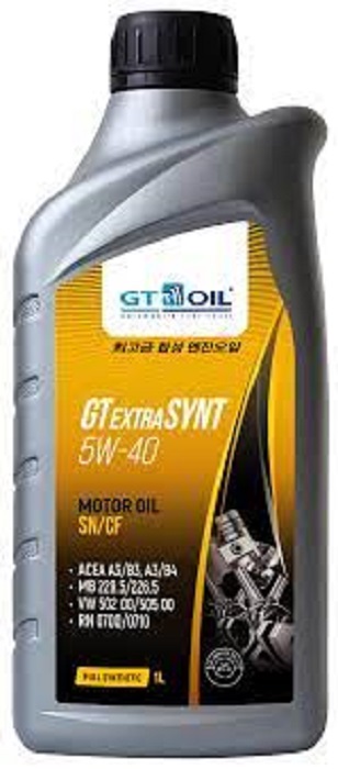 фото Моторное масло GT Oil Extra Synt 5W-40 SN/CF 4л. 