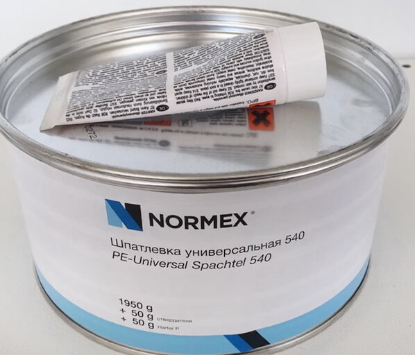 фото Шпатлевка Normex PE универсал с отверд. 2кг. 