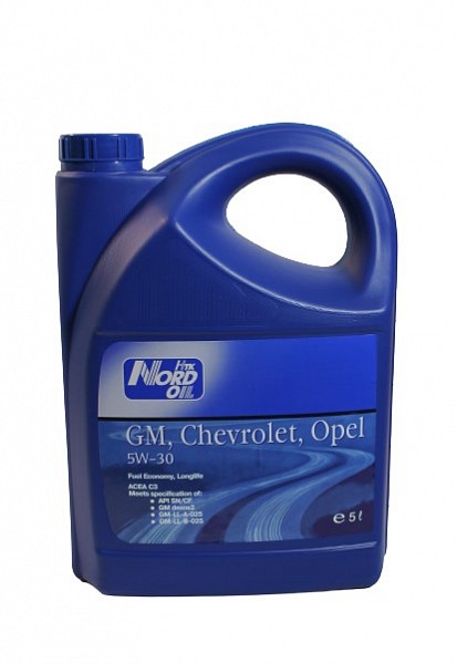 фото Моторное масло NORD OIL Specific Line CHEVROLET, OPEL, GM 5W-30 5л 