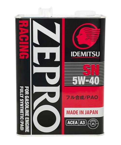 фото Моторное масло IDEMITSU ZEPRO RACING SN 5W-40 4л 