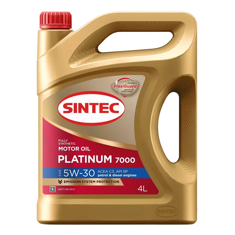фото Моторное масло SINTEC PLATINUM SAE 5W-30 ACEA C2/C3 4л 
