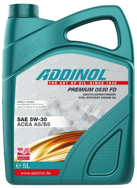 фото Моторное масло ADDINOL Premium 0530 FD 5W-30 A1/B1/A5/B5 5л 