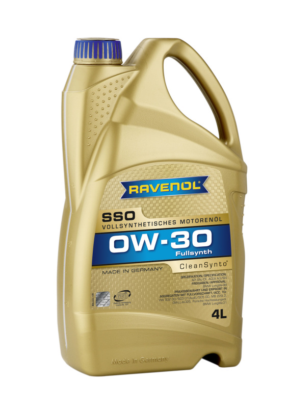 фото Моторное масло RAVENOL SSO SAE 0W-30 4л 