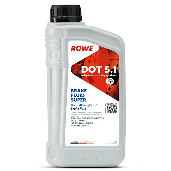 фото Тормозная жидкость ROWE Hightec Brake Fluid Super DOT 5.1 1л 