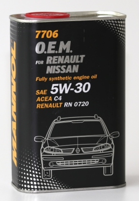 фото Моторное масло Mannol OEM Renault Nissan Infiniti 5W-30 1л  