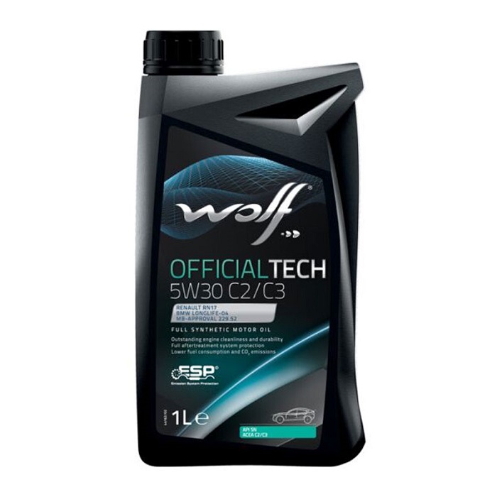 фото Моторное масло WOLF Officialtech 5W-30 C2/C3 1л 