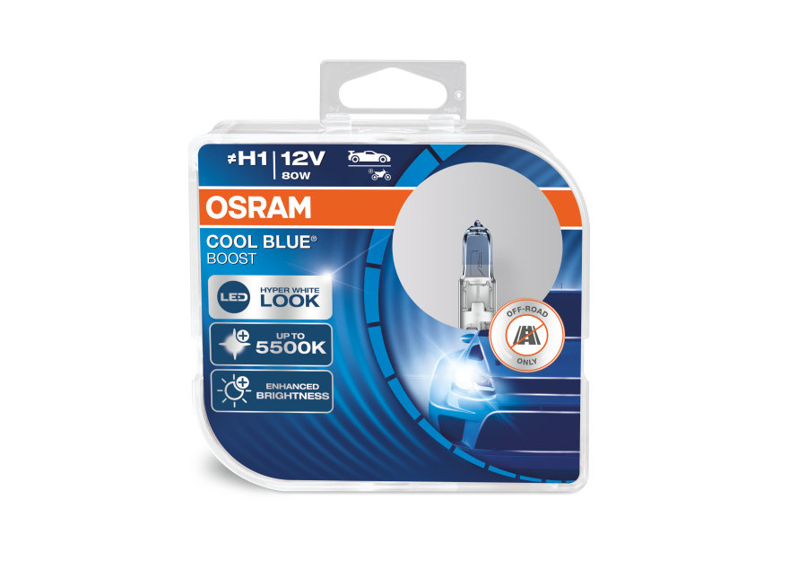 фото Автолампа OSRAM H1 12V 80W COOL BLUE BOOST 5500К 62150 