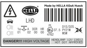 фото Наклейка для фар Hella DCR HR 