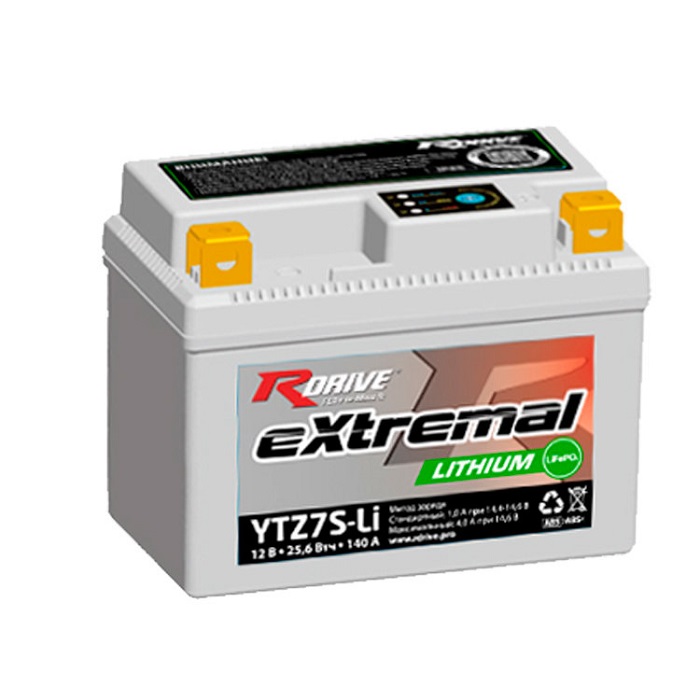 фото Аккумулятор RDrive EXTREMAL LITHIUM YTZ7X-Li 