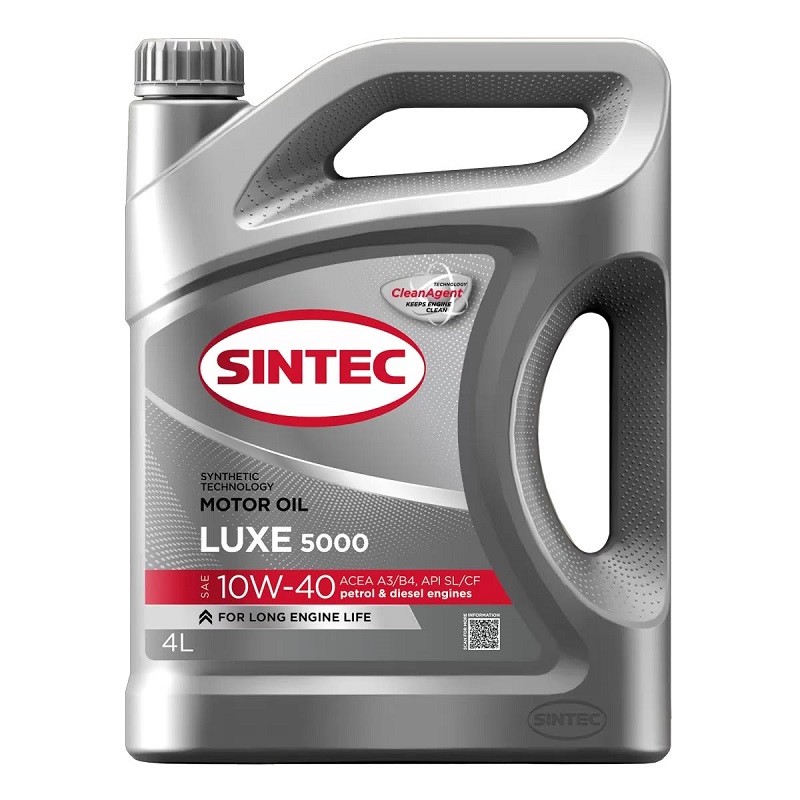 фото Моторное масло SINTEC LUXE 5000 SAE 10W-40 SL/CF 4л 