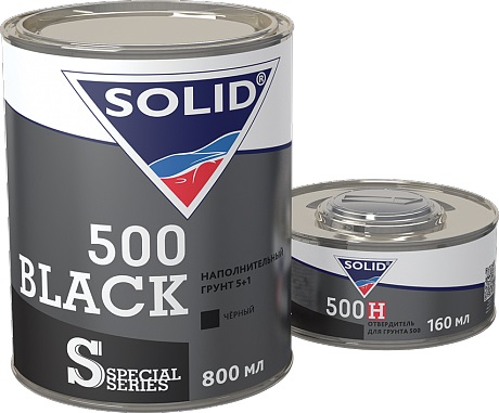 фото Грунт наполнительный 5+1 Solid 500 Black Digital 800+160 мл 