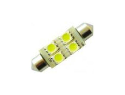 фото Светодиод Маяк 12V T11×31-W 6SMD (5050) белая 