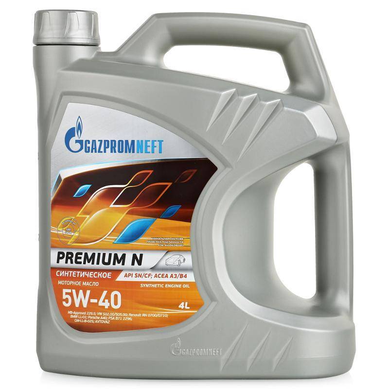 фото Моторное масло Gazpromneft Premium N 5W-40 4л 