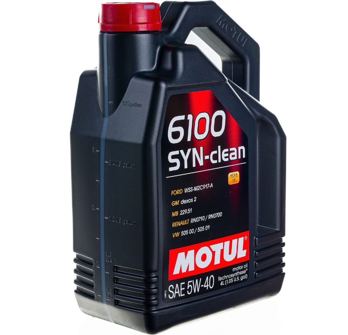 фото Моторное масло MOTUL 6100 SYN-CLEAN 5W-40 4л 