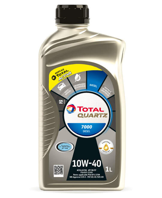 фото Моторное масло Total Quartz 7000 Diesel 10W-40 1л 