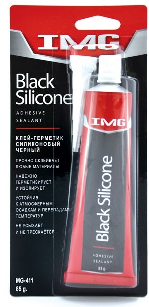 фото IMG Клей-герметик силиконовый (черный) 85г. MG-411 
