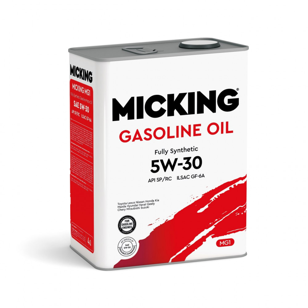 фото Моторное масло MICKING Gasoline Oil MG1 5W-30 SP/RC (4л+1л=5л) 