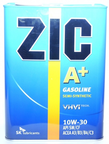 фото Моторное масло ZIC A Plus 10W-30 SM 4л. 