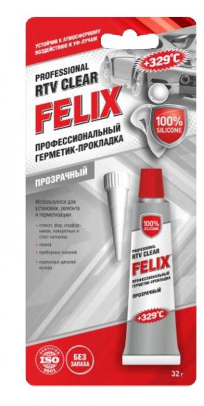 фото Felix Герметик силиконовый прозрачный 85 г 