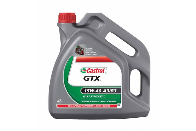 фото Моторное масло Castrol GTX 15W-40 A3/B3 4л. 