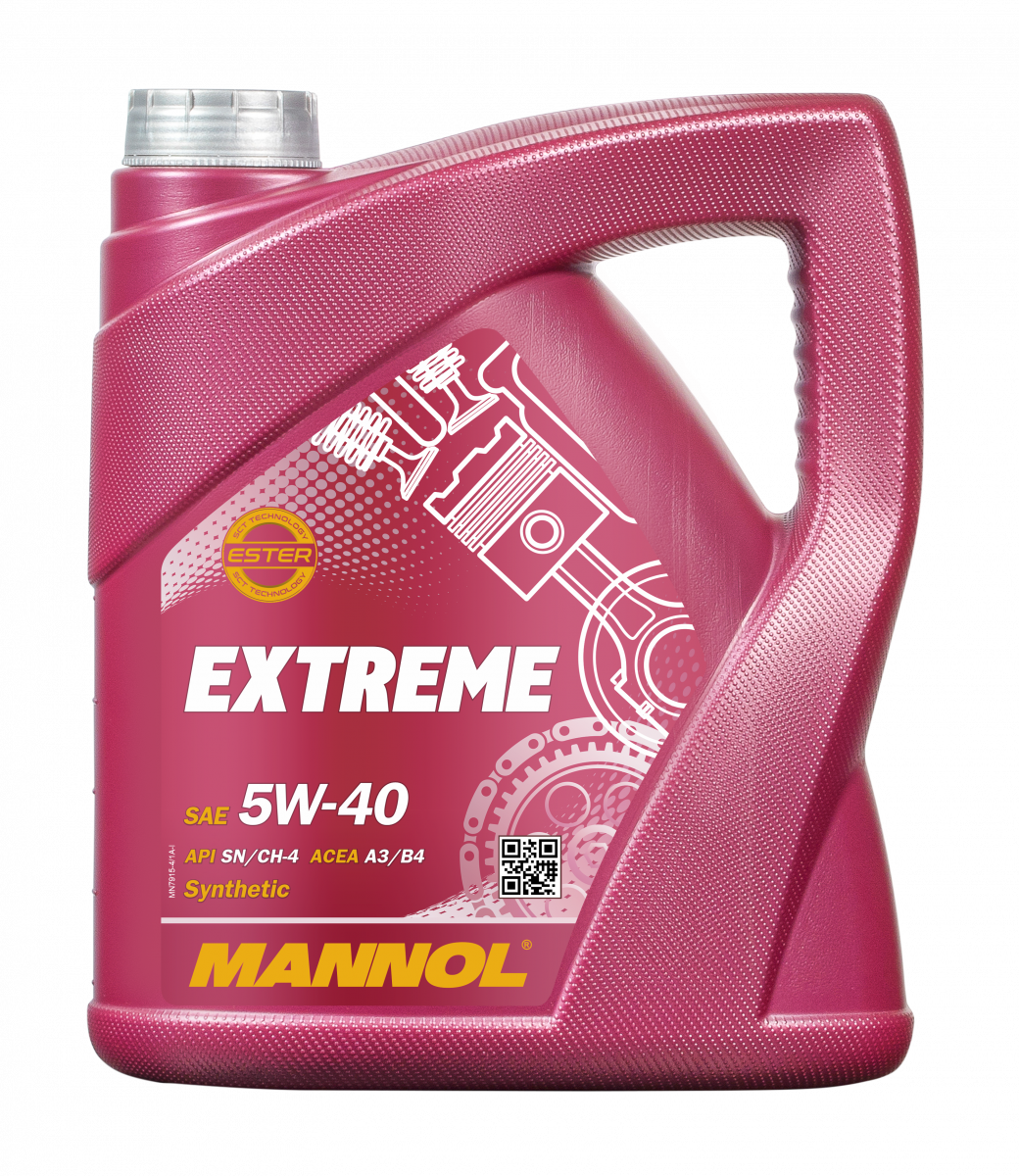 Моторное масло MANNOL Extreme 5W-40 7915, 4л купить в Екатеринбурге 2 652  руб.