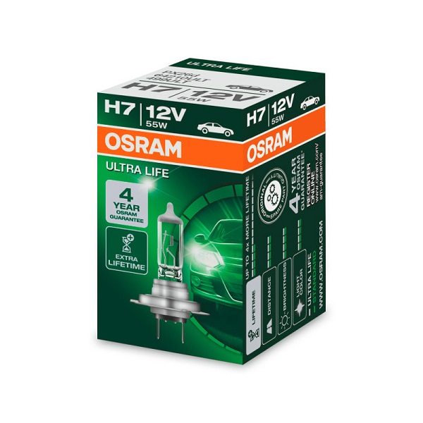 фото Автолампа OSRAM H7 12V 55W Ultra Life 1шт 