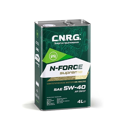 фото Моторное масло C.N.R.G. N-Force Supreme 5W-40 SN/CF, 4л 