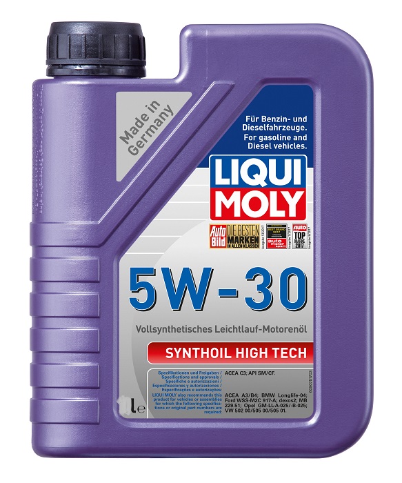 фото Моторное масло Liqui Moly Synthoil High Tech 5W-30 C3 SM/CF 1л 