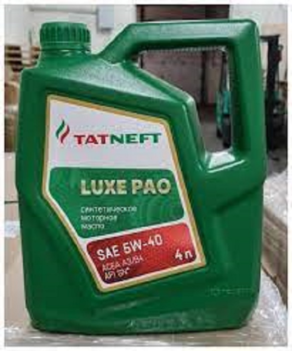 фото Моторное масло Татнефть 5W-40 Luxe PAO 4 л 
