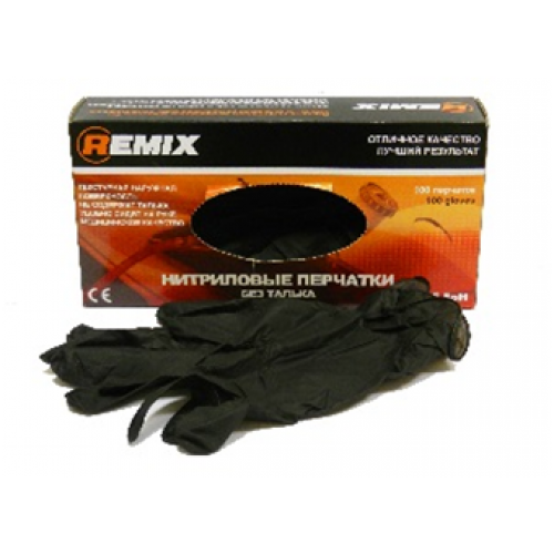 фото Перчатки нитриловые, размер L REMIX 1 пара (2шт). 