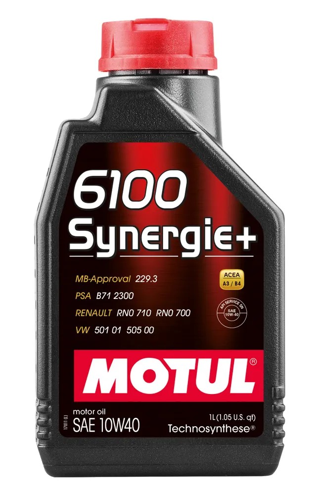 фото Моторное масло MOTUL 6100 Synergie + 10W-40 А3/В4 1л 