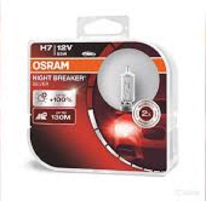 фото Автолампа OSRAM H7 12V-55W Night Breaker Silver+100% 2шт 