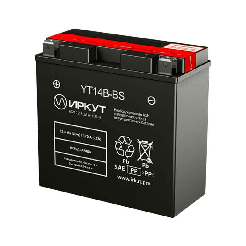 фото Аккумулятор ИРКУТ YT14B-BS 
