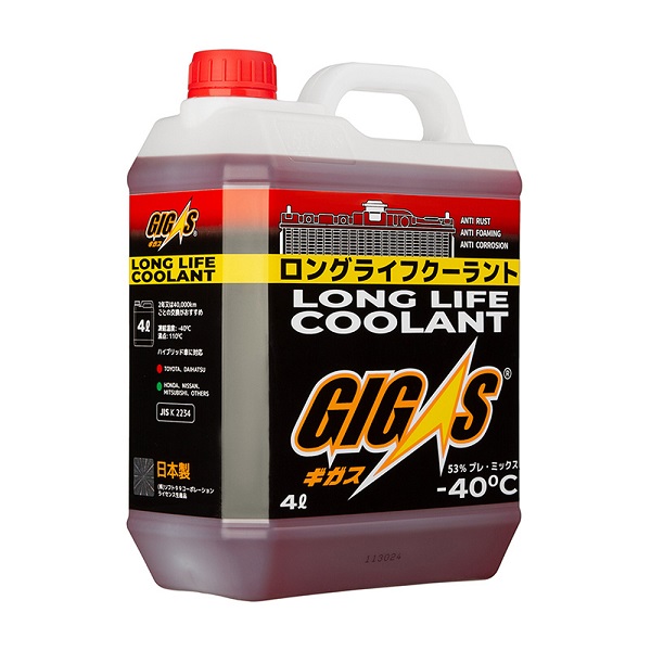 фото Антифриз GIGAS Long Life Coolant -40 красный 4л 
