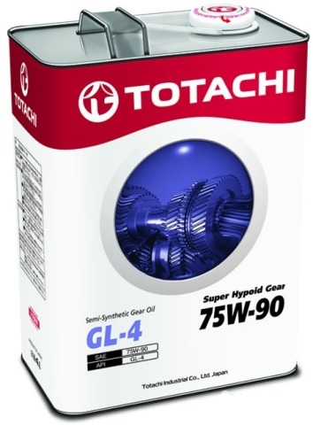 Картинка Трансмиссионное масло TOTACHI Super Hypoid Gear Oil GL-4 75W-90 4л 