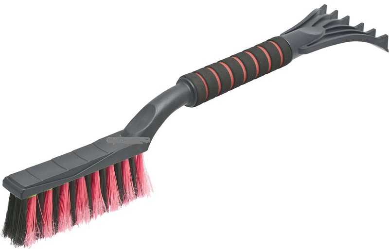 фото Щетка для снега со скребком распушенная щетина 48см 