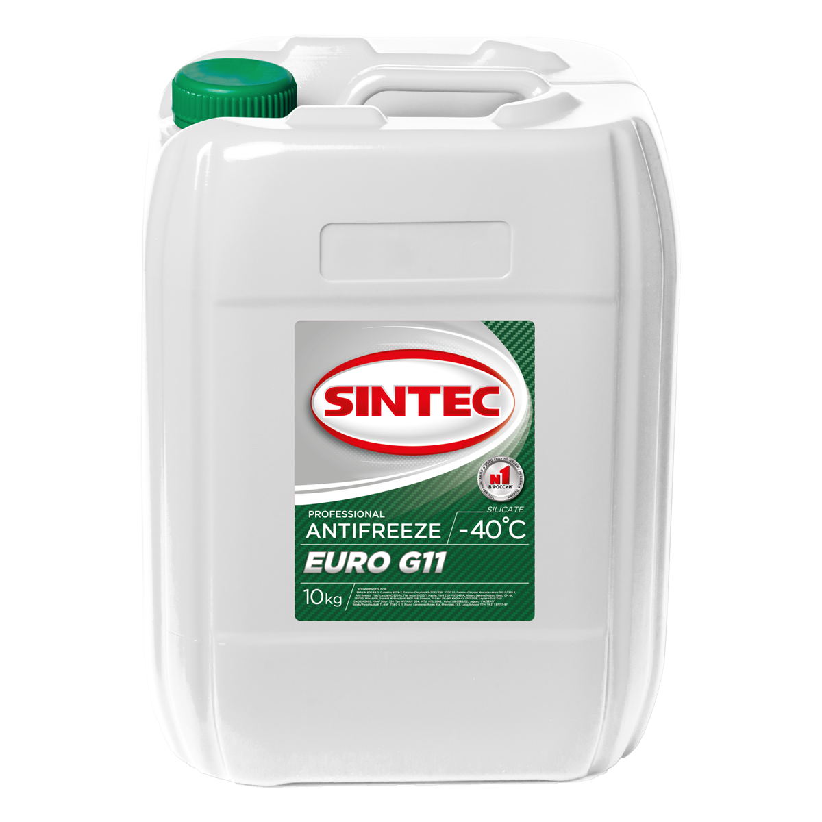 фото Антифриз Sintec Euro G11 (-40) зеленый 10кг   