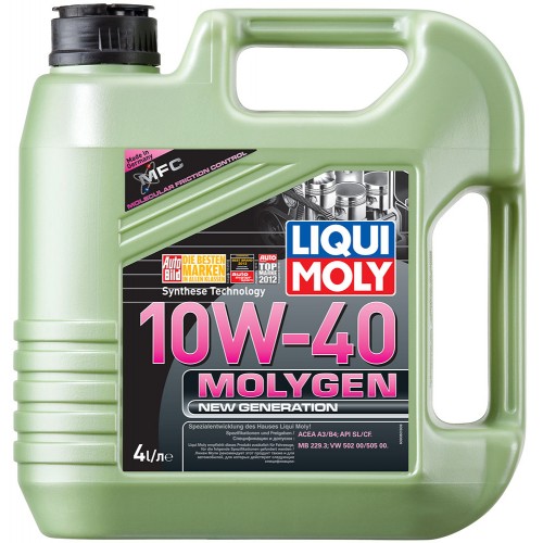 фото Моторное масло Liqui Moly НС Molygen Generation 10W-40 SL/CF;A3/B4 5л 