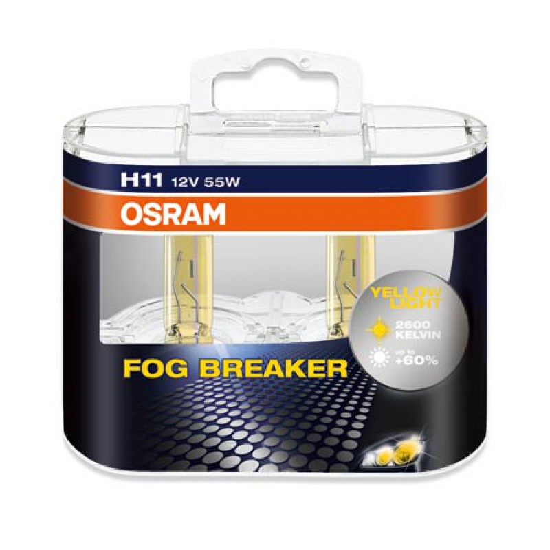 фото Автолампа OSRAM H11 12V-55W FOG BREAKER (Eurobox 2шт) 