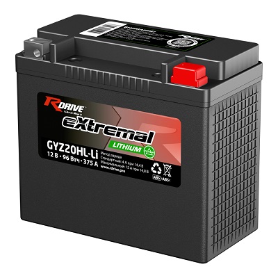 фото Аккумулятор RDrive EXTREMAL LITHIUM GYZ20HL-LI 