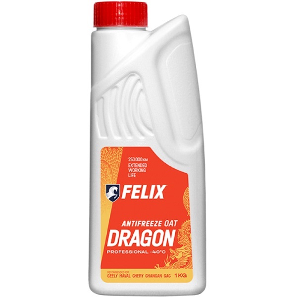 фото Антифриз FELIX DRAGON G12+, красный -45°С 1кг 