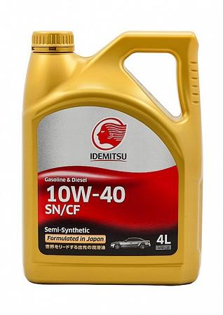 фото Моторное масло IDEMITSU S-S SN/CF 10W-40 4л 